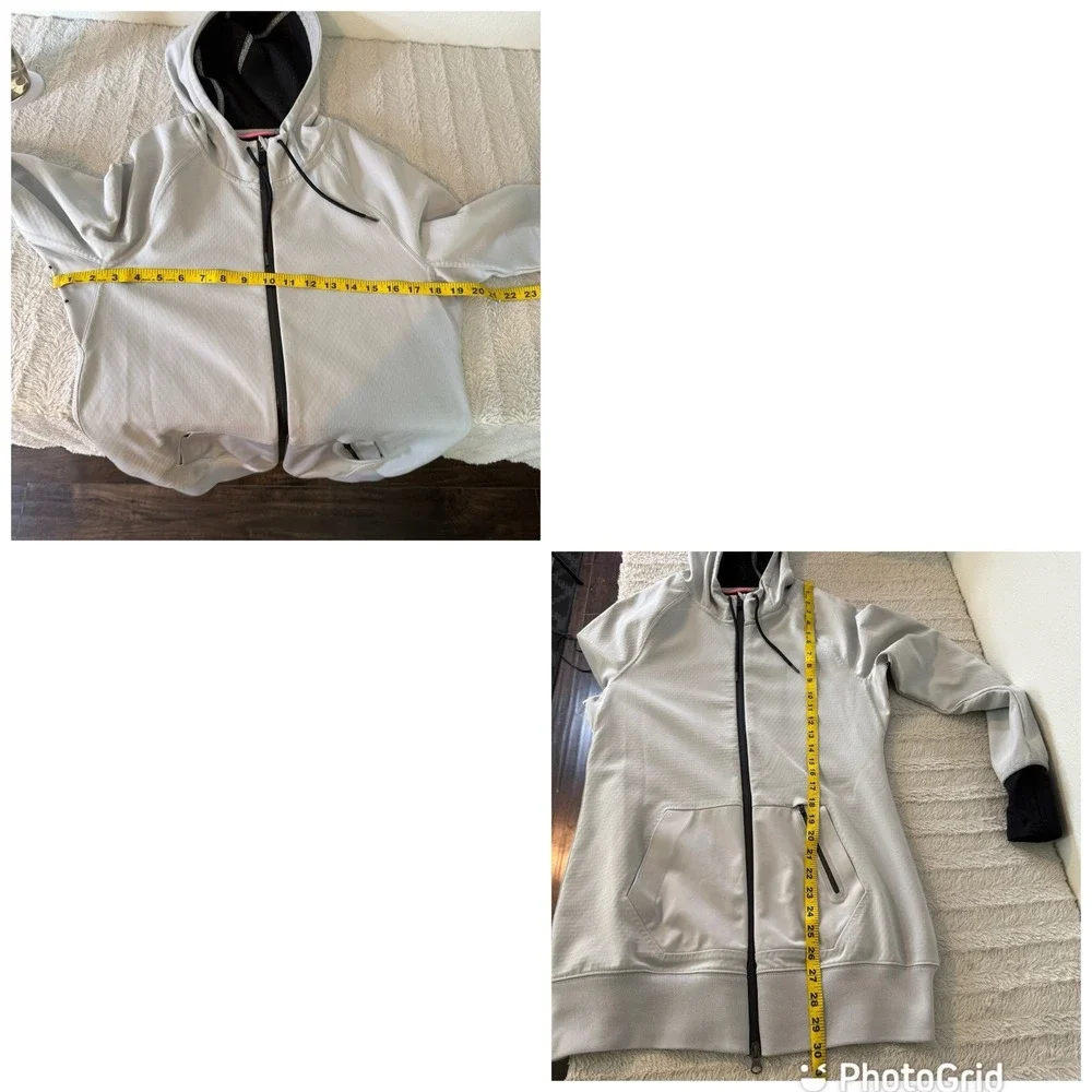 Nike All Time Sphere Hoodie‎ Jacket Gray Thumb Holes Women's Medium